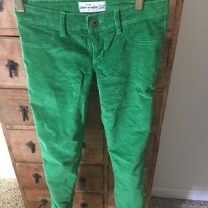 Abercrombie Kids Green Cords 14 Slim
